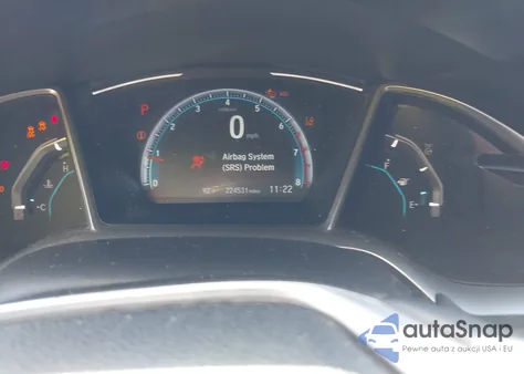 2019 Honda Civic Ex-L z USA, uszkodzony, nr VIN 19XFC1F73KE018448